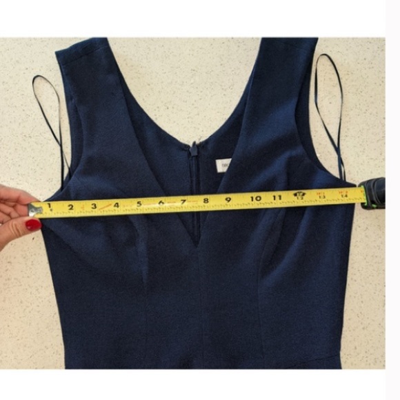 Dress the Population Women's Sandra Plunging Neckline Solid Slit Dress Size XS - Picture 11 of 11